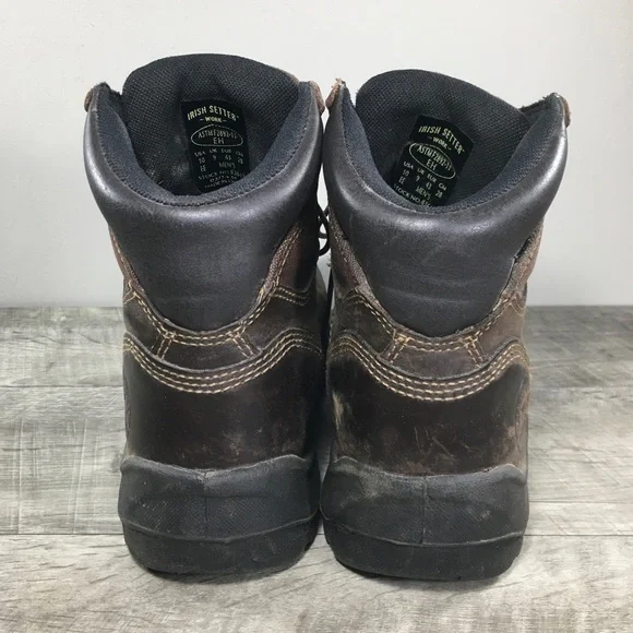 Irish Setter 83617 Ely Waterproof Brown Leather Soft Toe Work Mens Boots Size 10